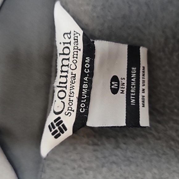 Columbia Men's size Mediun gray and black fleece zip up Bugabointerchange jacket - Picture 10 of 10
